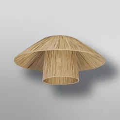 Lámpara de techo OSRAM Decor Bamboo Paper Hat Ø 40 cm, bambú E27