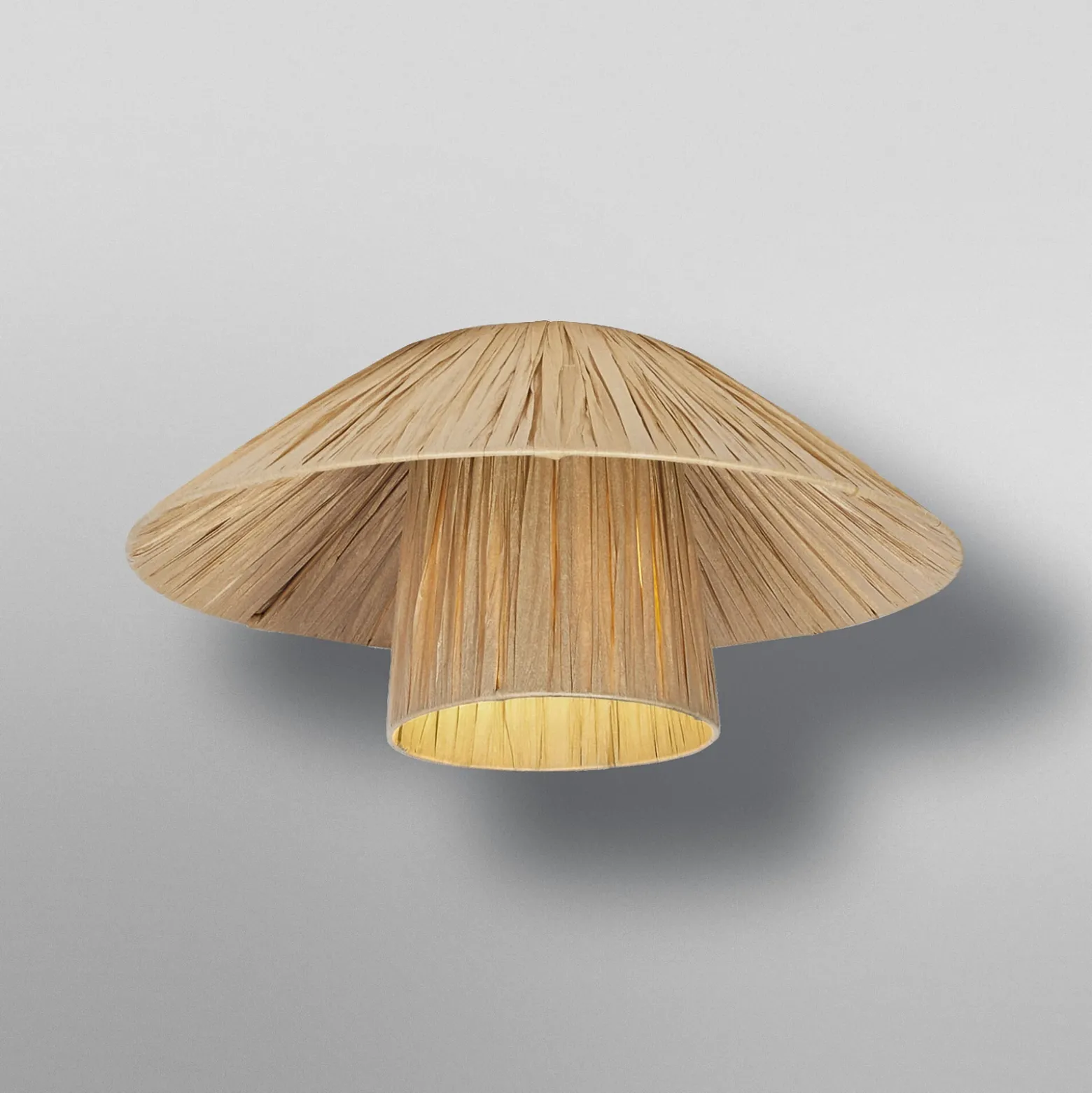 Lámpara de techo OSRAM Decor Bamboo Paper Hat Ø 40 cm, bambú E27