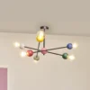 Lámpara de techo OSRAM Decor Bubble, 6 luces, acero, multicolor, E27