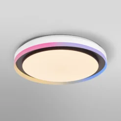 Lámpara de techo OSRAM SMART+ WiFi ORBIS ZEST negra 50 cm RGBCCT