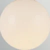 Lámpara de techo Otis, color dorado/ópal, Ø 20 cm, cristal, IP44, E27