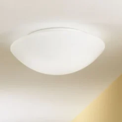 Lámpara de techo Pandora, Ø 36 cm, cristal, blanco