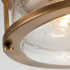 Lámpara de techo para baño Ashland Bay, Ø 30,5 cm, latón, IP44