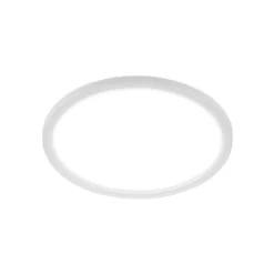 Lámpara de techo para baño LED Slim Drip, blanca, Ø 42 cm