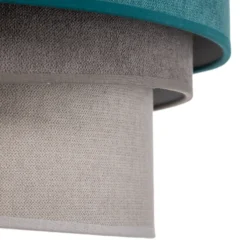 Lámpara de techo Pastell Trio 45 cm turquesa/gris/gris claro