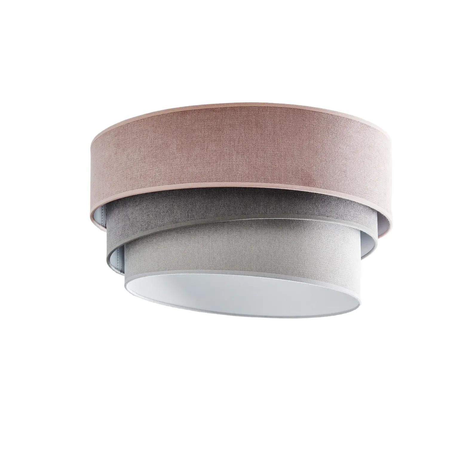 Lámpara de techo Pastell Trio Ø 45 cm rosa/gris/gris claro