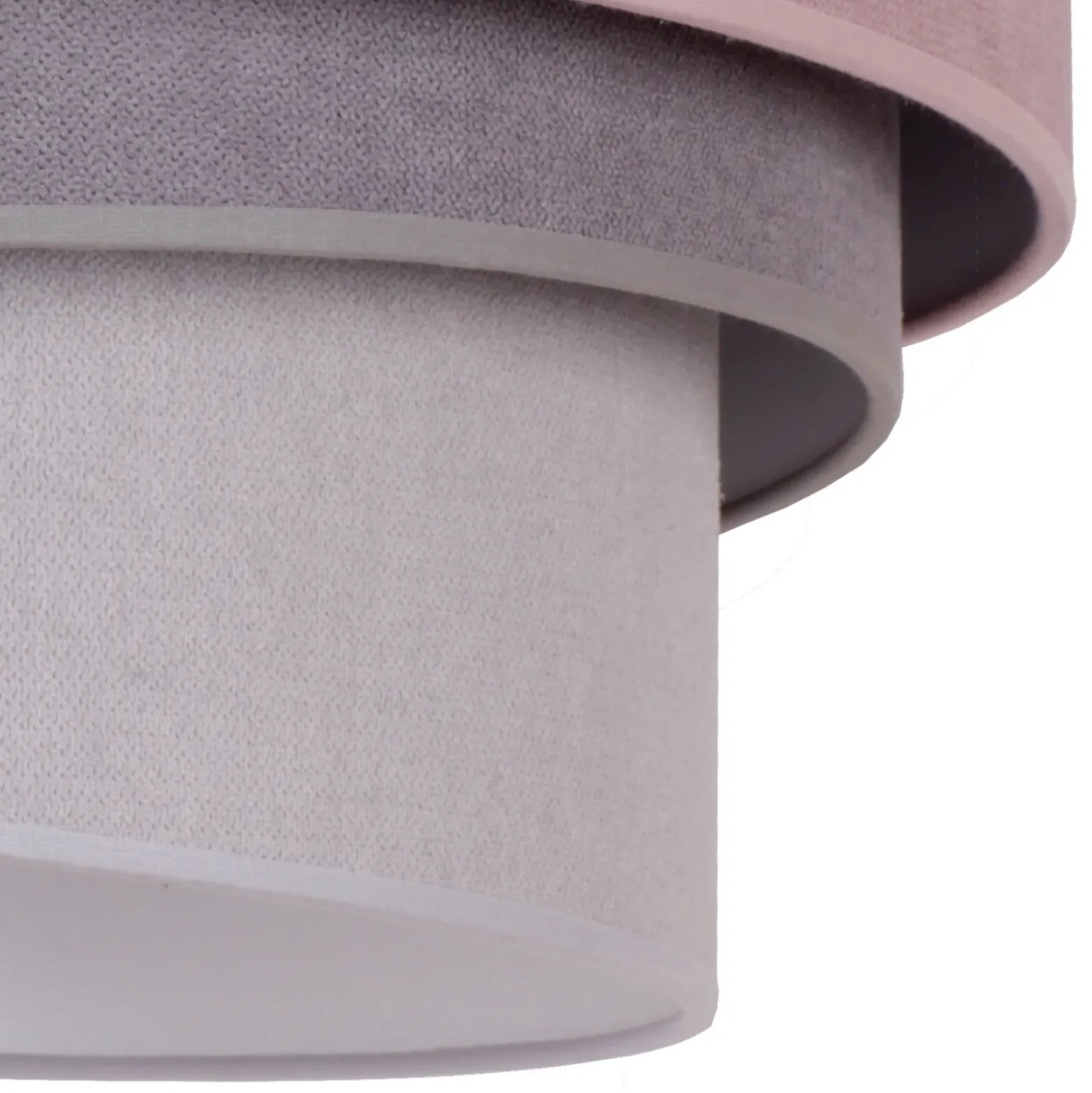 Lámpara de techo Pastell Trio Ø 60 cm rosa/gris/gris claro