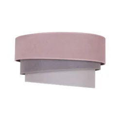 Lámpara de techo Pastell Trio Ø 60 cm rosa/gris/gris claro