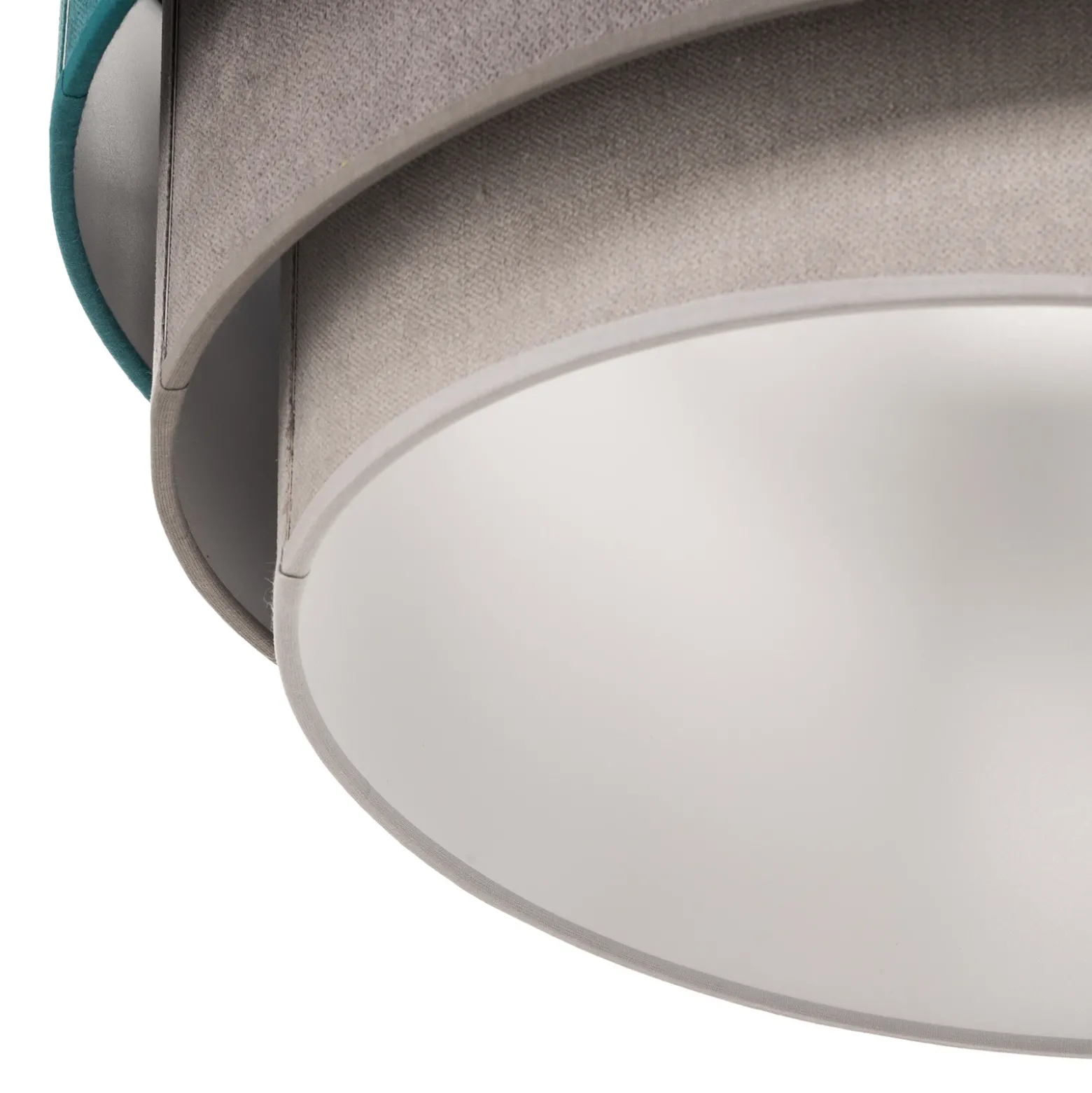 Lámpara de techo Pastell Trio 45 cm turquesa/gris/gris claro