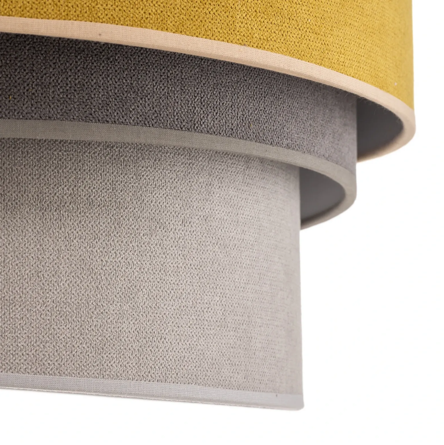 Lámpara de techo Pastell Trio Ø 45 cm mostaza/gris/gris claro