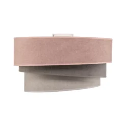 Lámpara de techo Pastell Trio Ø 45 cm rosa/gris/gris claro