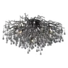 Lámpara de techo Paul Neuhaus Icicle, 14 luces, negra