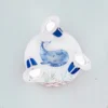 Lámpara de techo Paul Pottwal, blanco-azul, Ø 29 cm, 3 luces