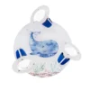 Lámpara de techo Paul Pottwal, blanco-azul, Ø 29 cm, 3 luces