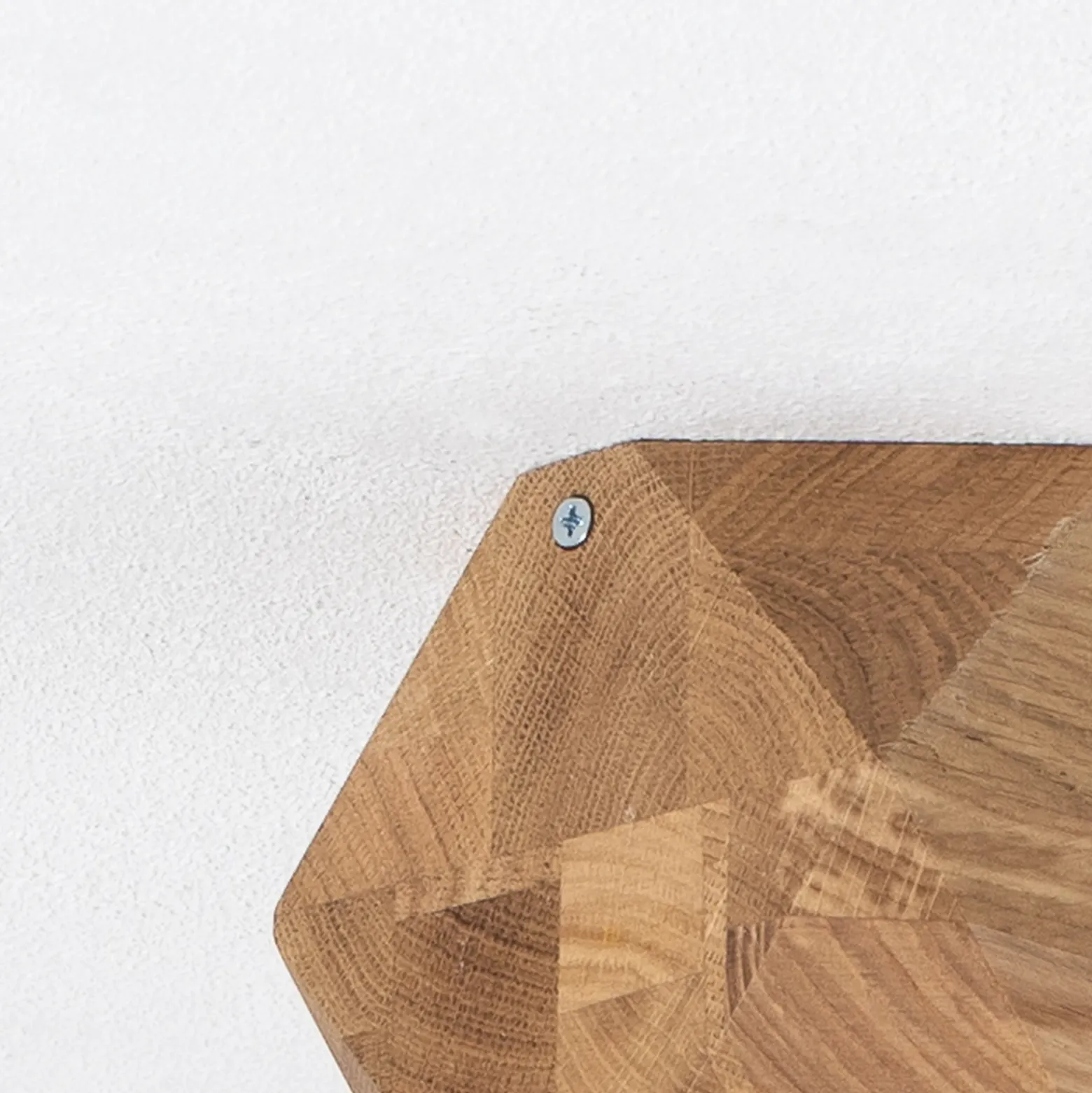 Lámpara de techo Peach Puff, madera, 36 cm, poliedro de 3 luces.
