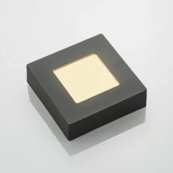 Lámpara de techo Prios LED Alette, negra, 6 W, CCT, atenuable