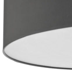 Lámpara de techo Rondo con distancia, gris Ø 60 cm