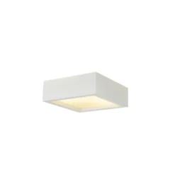 Lámpara de techo SLV Plastra 104, blanca, escayola, anchura 25 cm