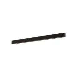 Lámpara de techo Straight negra de 122 cm