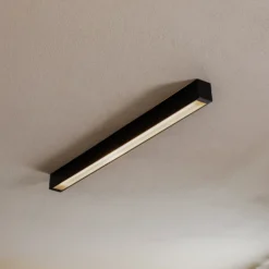 Lámpara de techo Straight negra 92 cm