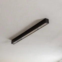 Lámpara de techo Straight negra 92 cm