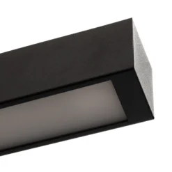 Lámpara de techo Straight negra 62 cm