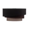 Lámpara de techo Trio Max, negro/tierra/cappuccino, Ø 60 cm