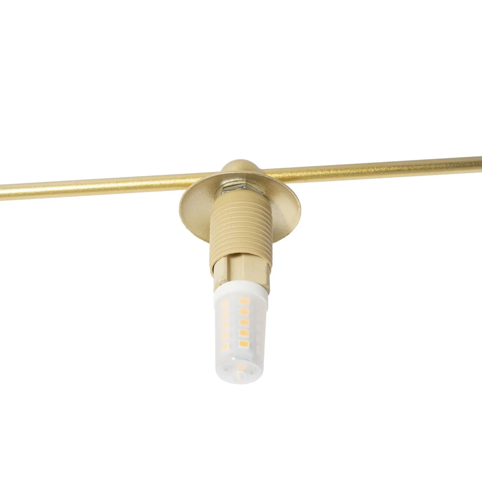 Lámpara de techo Valisa de Lindby, dorada, 5 luces