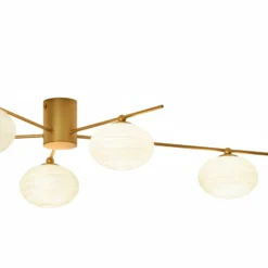 Lámpara de techo Valisa de Lindby, dorada, 5 luces
