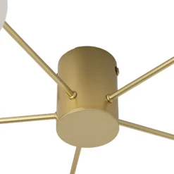 Lámpara de techo Valisa de Lindby, dorada, 5 luces