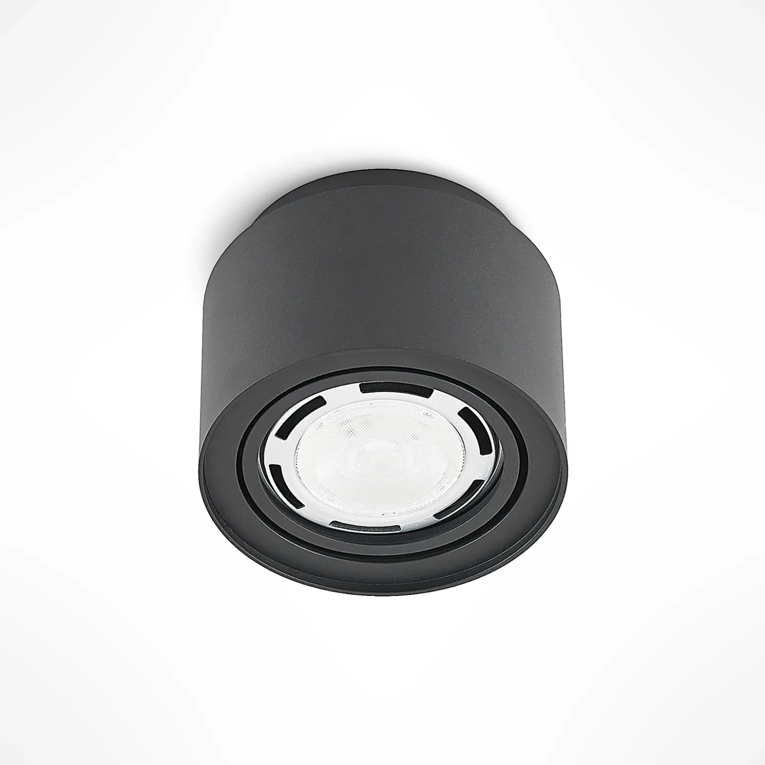 Lámpara de techo Walisa de Arcchio, Ø 15 cm, negra, metal, GU10