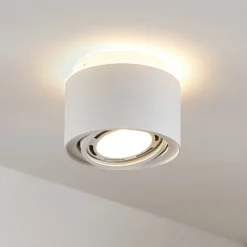 Lámpara de techo Walisa de Arcchio, Ø 15 cm, blanca, metal, GU10