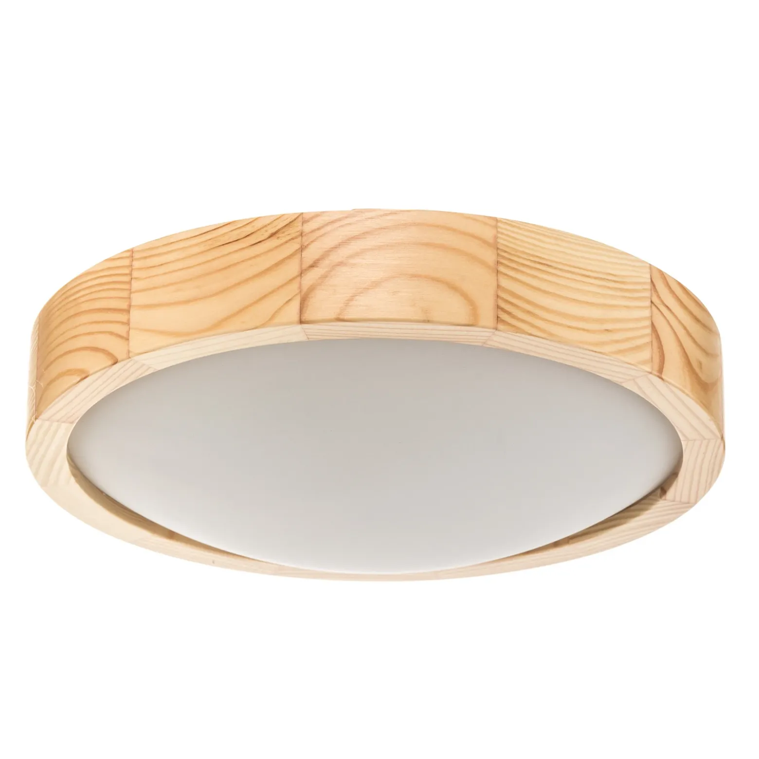 Lámpara de techo Zeus, pino, madera, Ø 27 cm