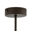 Lámpara de techo Zofia, marrón café, metal, Ø 50 cm, 3 luces, E27