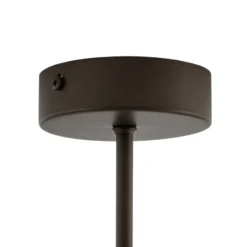 Lámpara de techo Zofia, marrón café, metal, Ø 50 cm, 3 luces, E27