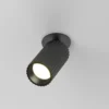 Lámpara empotrable Calipso de Maytoni, negra, orientable, GU10
