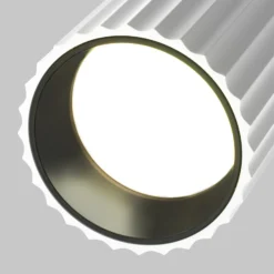 Lámpara empotrable Calipso de Maytoni, blanca, orientable, GU10