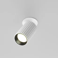 Lámpara empotrable Calipso de Maytoni, blanca, orientable, GU10