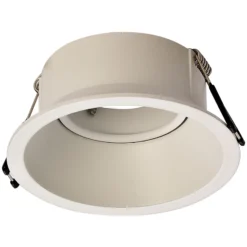 Lámpara empotrable Comfort, redonda, blanco mate
