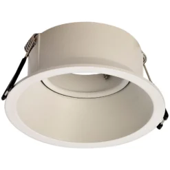 Lámpara empotrable Comfort, redonda, blanco mate