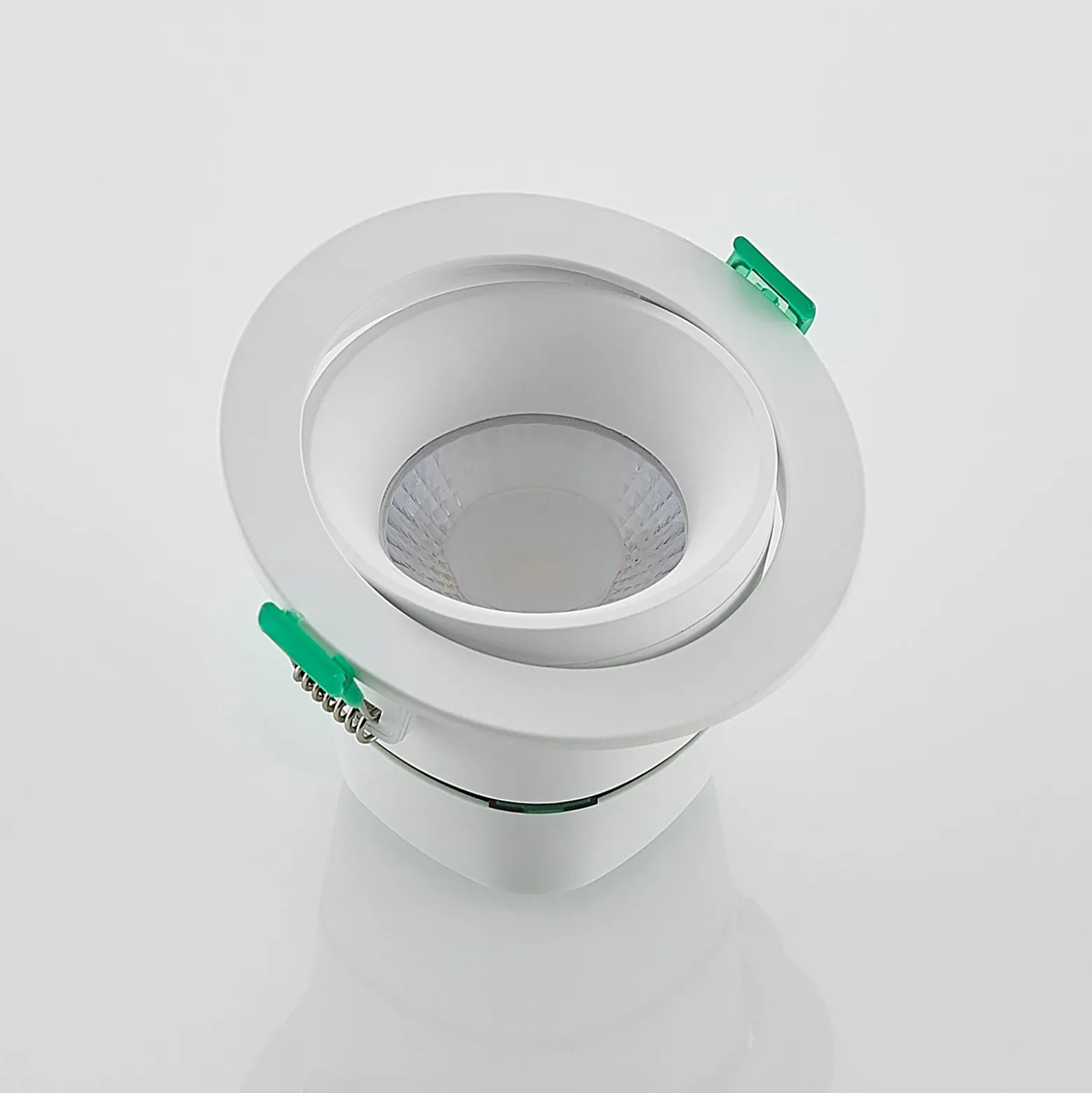 Lámpara empotrable LED Arcchio Katerin, 10 cm, blanca, orientable