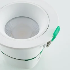 Lámpara empotrable LED Arcchio Katerin, 10 cm, blanca, orientable