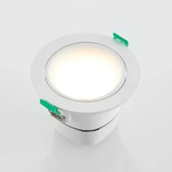 Lámpara empotrable LED Arcchio Katerin, 10 cm, blanca, orientable