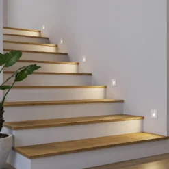 Lámpara empotrable LED Arcchio Vexi, 7,5 cm x 7,5 cm, blanca, CCT