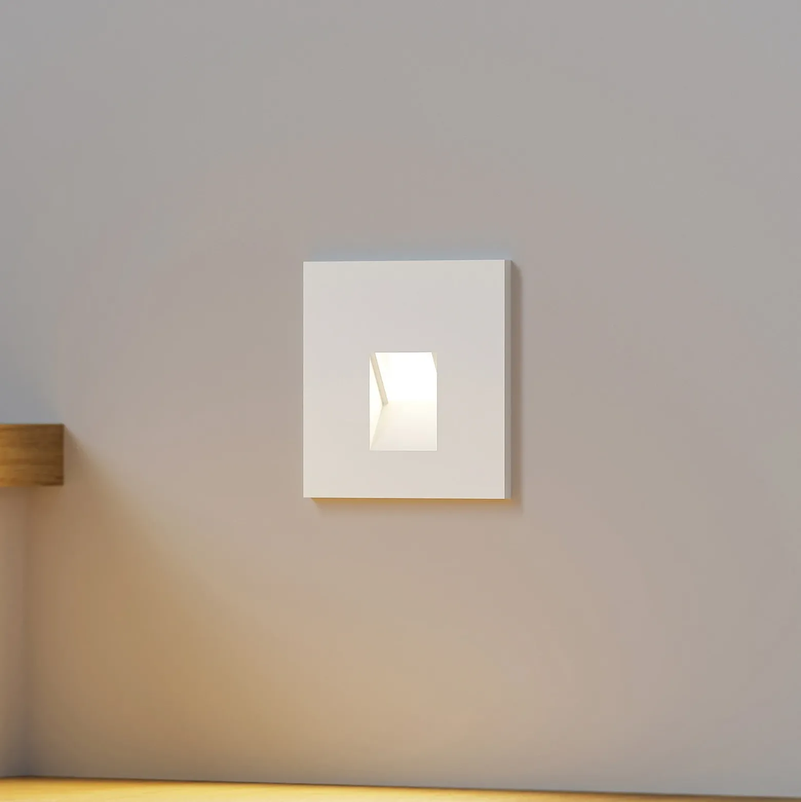Lámpara empotrable LED Arcchio Vexi, 7,5 cm x 7,5 cm, blanca, CCT
