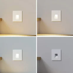 Lámpara empotrable LED Arcchio Vexi, 7,5 cm x 7,5 cm, blanca, CCT