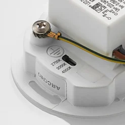 Lámpara empotrable LED Arcchio Vexi, 7,5 cm x 7,5 cm, blanca, CCT