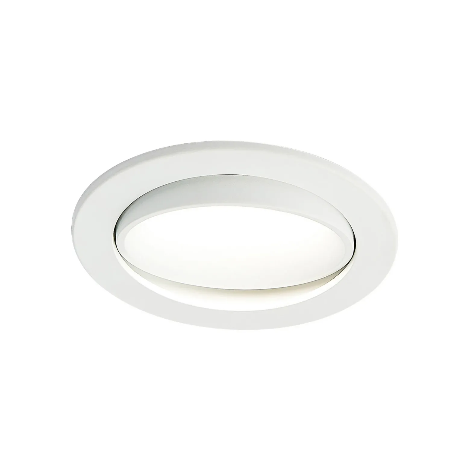Lámpara empotrable LED Arcchio Katerin, blanca, orientable, juego de 2 unidades