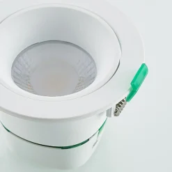 Lámpara empotrable LED Arcchio Katerin, blanca, orientable, juego de 2 unidades