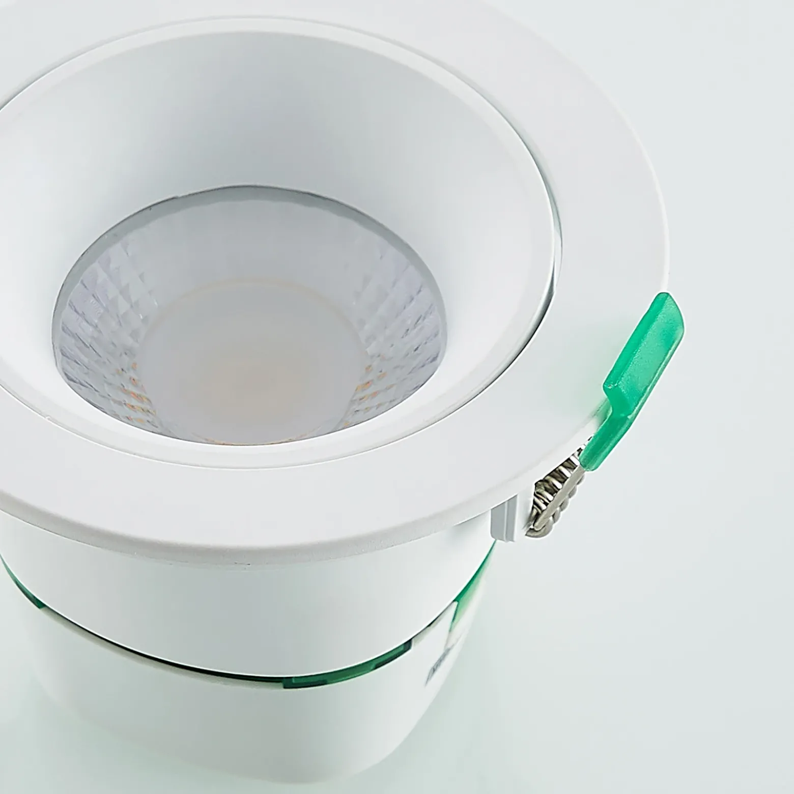 Lámpara empotrable LED Arcchio Katerin, blanca, orientable, juego de 2 unidades